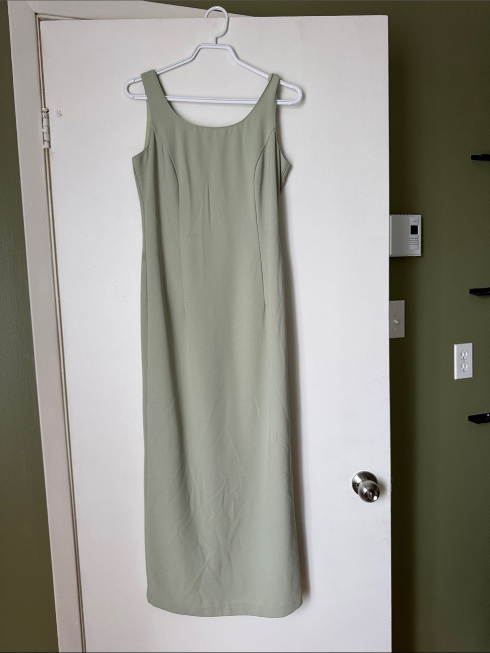 Joseph Ribkoff Light Sage Sleeveless Maxi Dress